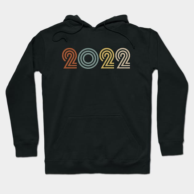 2022 Birth Year Anniversary Retro Style Hoodie by Elsie Bee Designs